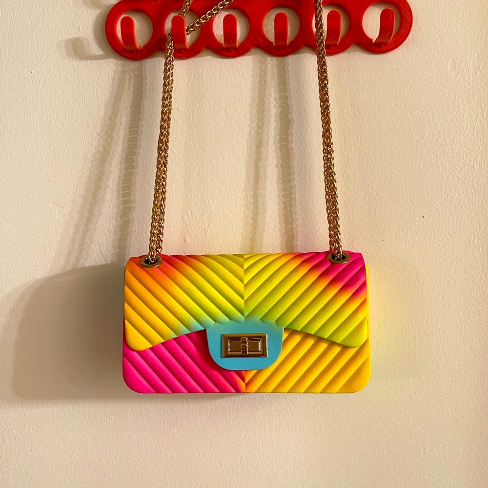 Women’s multicolor handbag medium size